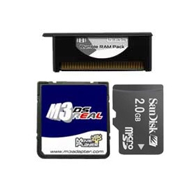 M3 DS Real Rumble RAM Pack with MicroSD TF 2GB Card