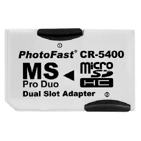 PhotoFast CR-5400 Dual Socket MicroSDHC to MS Pro Duo Adapter