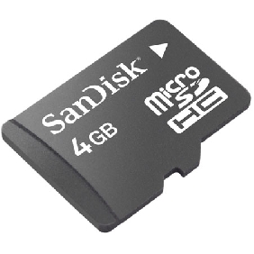 Sandisk 4GB TransFlash microSDHC Card