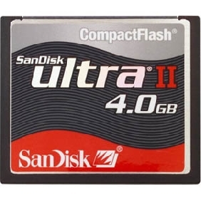 SanDisk 4GB Ultra II CompactFlash memory card