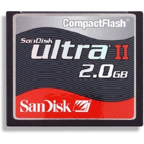 SanDisk 2GB Ultra II CompactFlash memory card