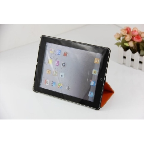 PU Leather + Hard Plastic Standing Stand Protection Cover Case for iPad Mini