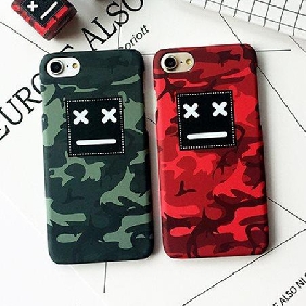 High quality Camouflage Smile face hard case for iPhone 7 / 7 Plus