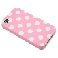 Wholesale Refreshing Pink White Polka Dots TPU Back Case Cover